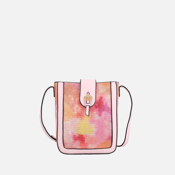 MKF Molly Crossbody — Croco Red