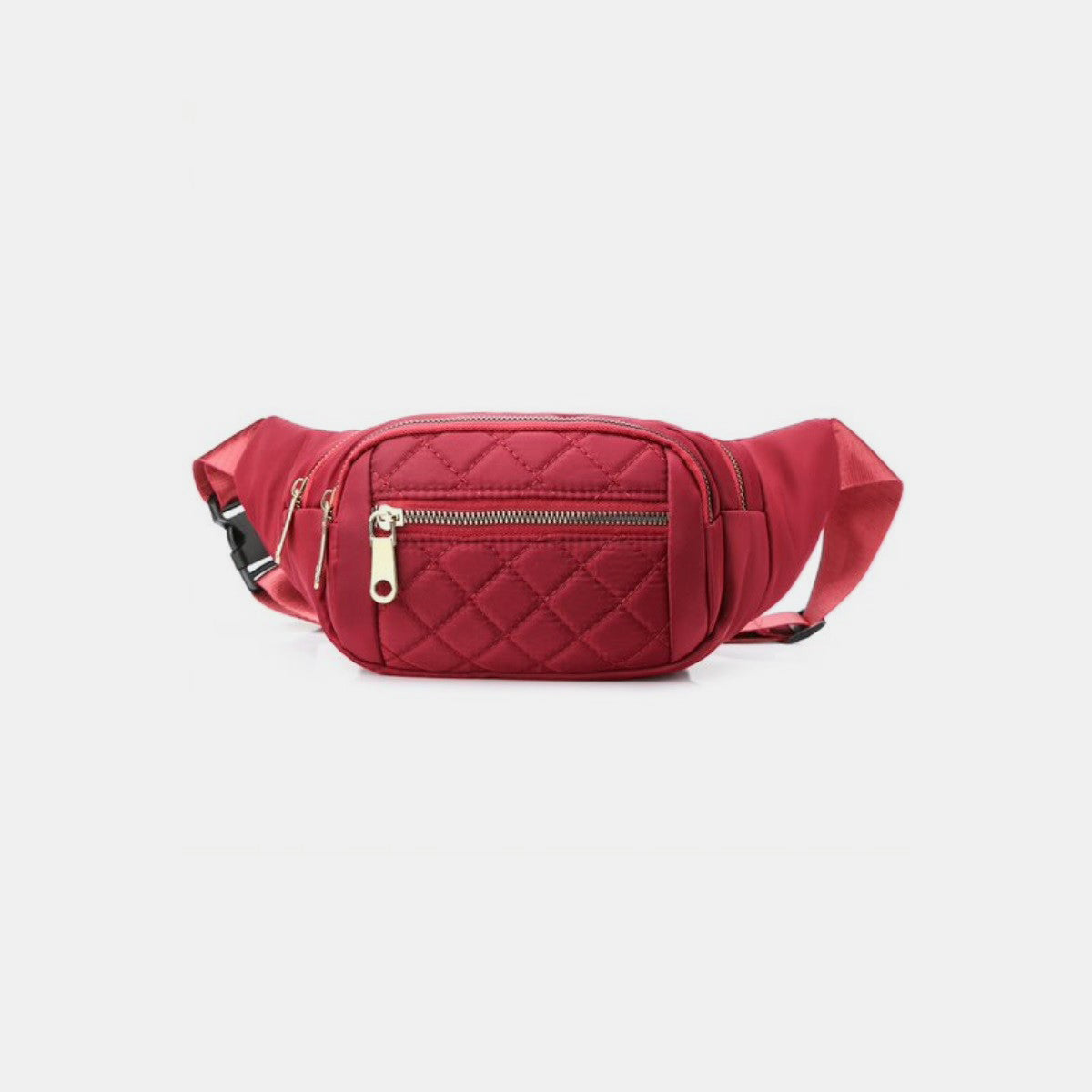 Zenana Quilted Multi Pocket Waist Belt Bag - Enjoy Hands-Free Convenience!