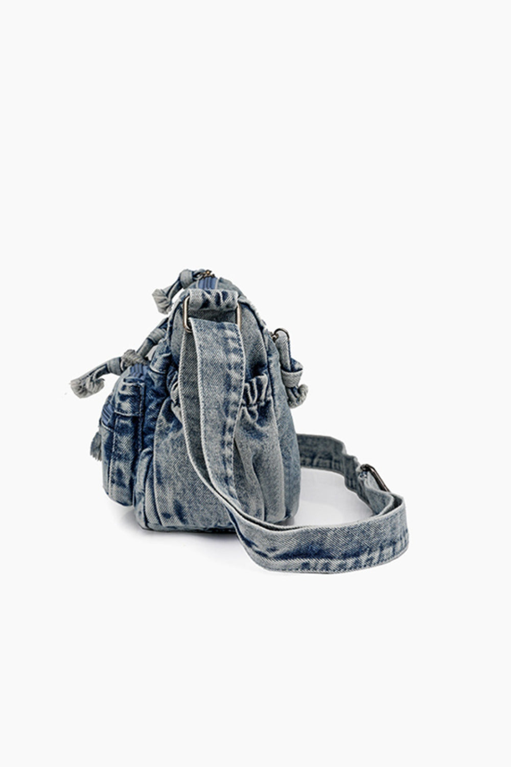 Adjustable Strap Denim Crossbody Bag - For Your Personalized Fit