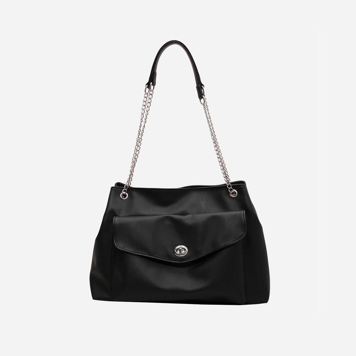 Vegan Leather Shoulder Bag - Add a touch of sophistication to your wardrobe!