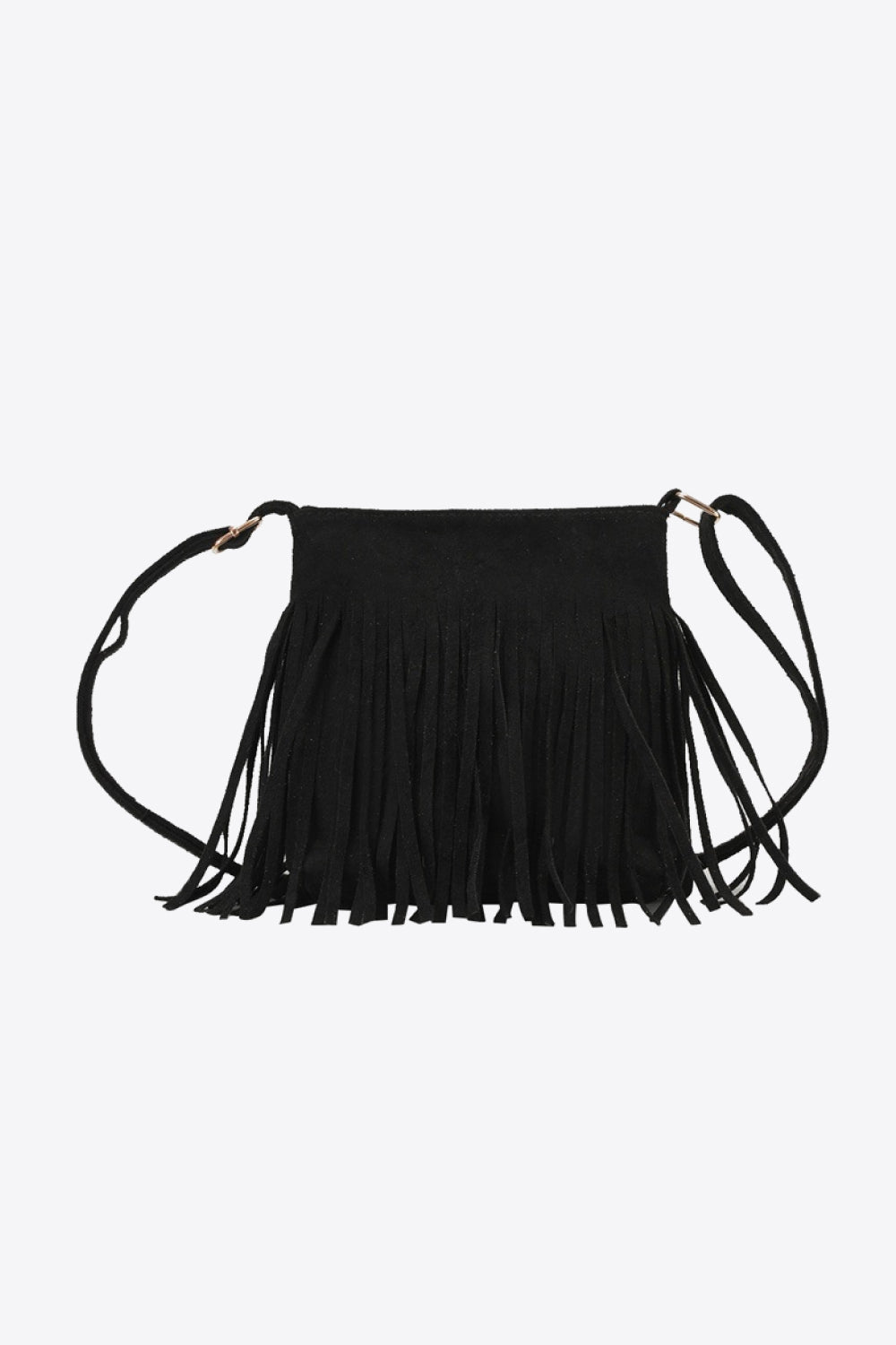 Adored Vegan Leather Crossbody Bag with Fringe - Flair for the Fashion-Forward Woman