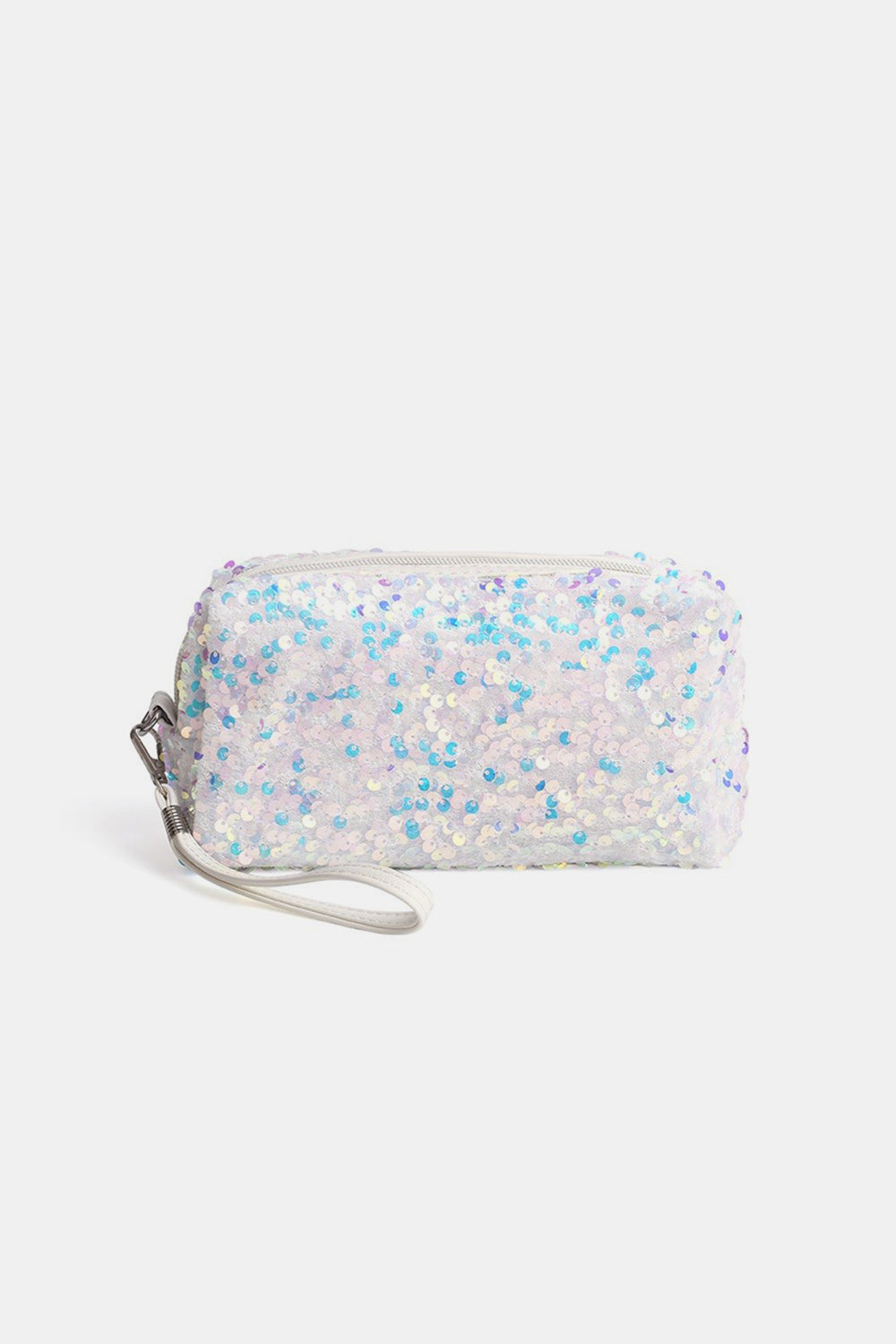 Zenana Colorful Shine Cosmetic Sequin Design Bag - Elevate Your Beauty Storage!