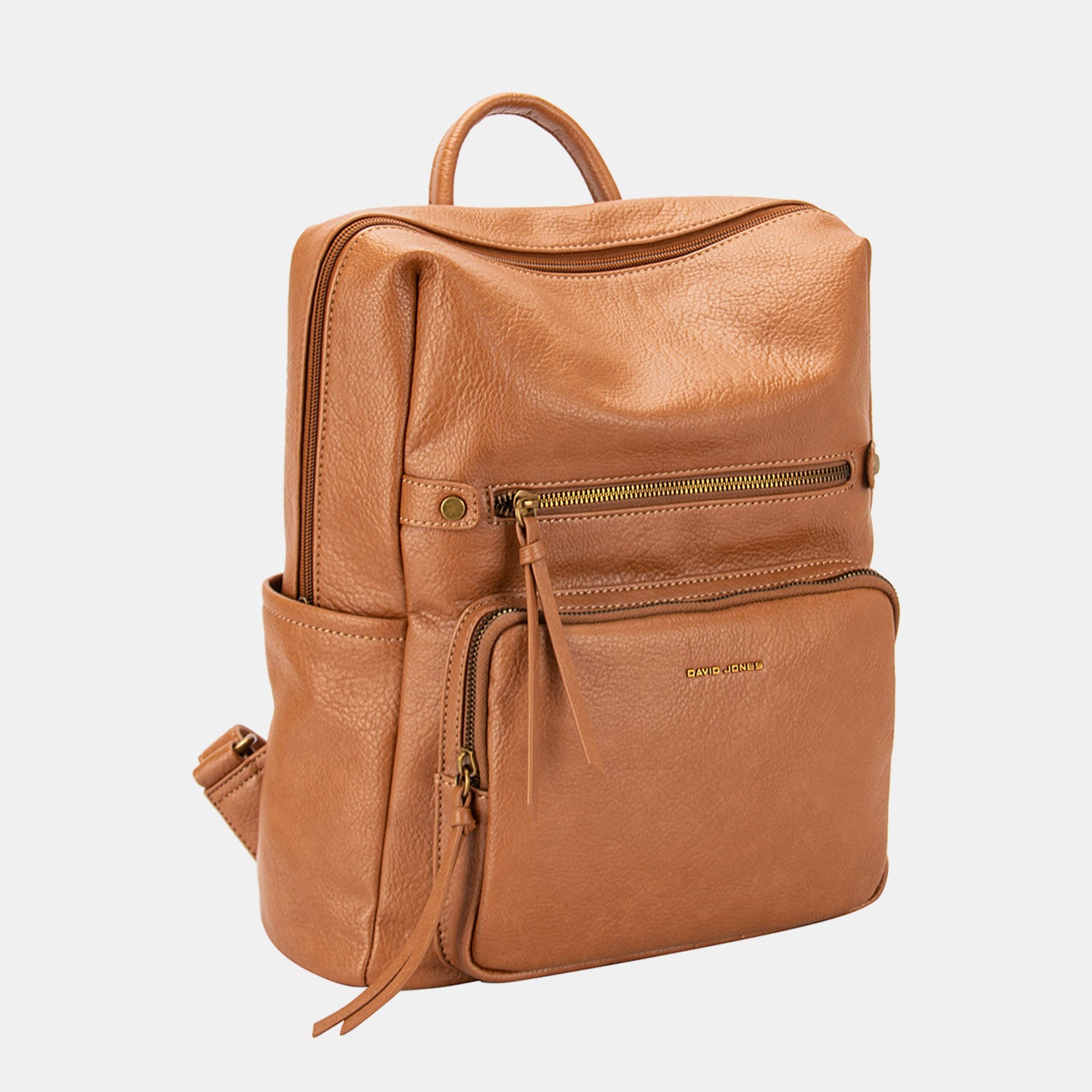 David Jones Vegan Leather Backpack Bag - City Chic Meets Functionality & Versatility!