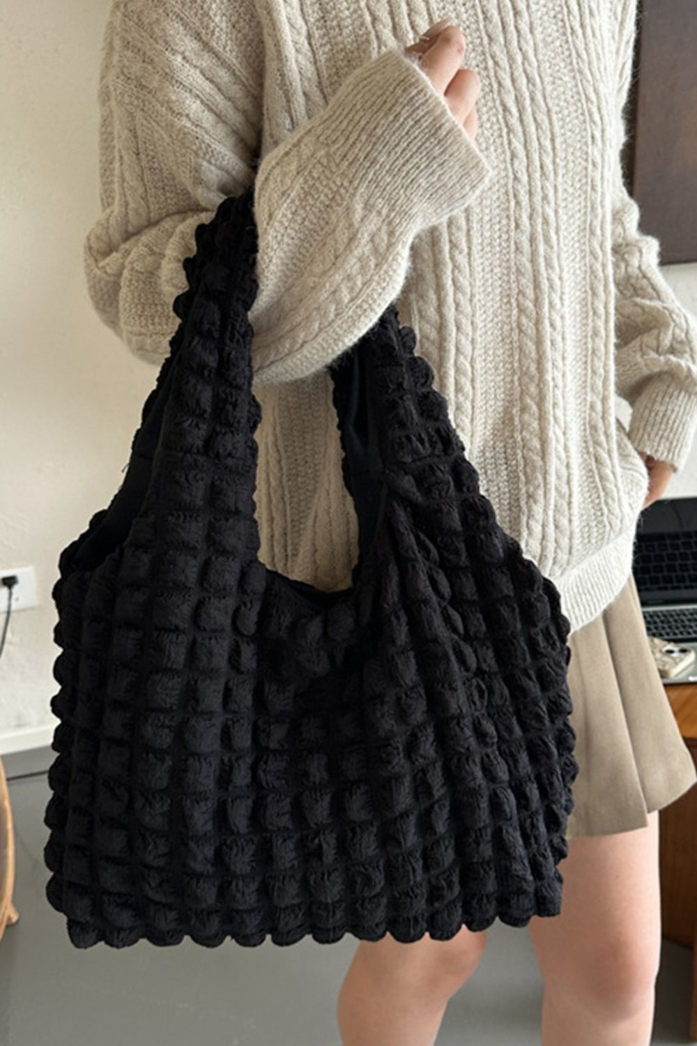 Zenana Cloud Puffy Shoulder Tote Bag - Ensures comfort and versatility!