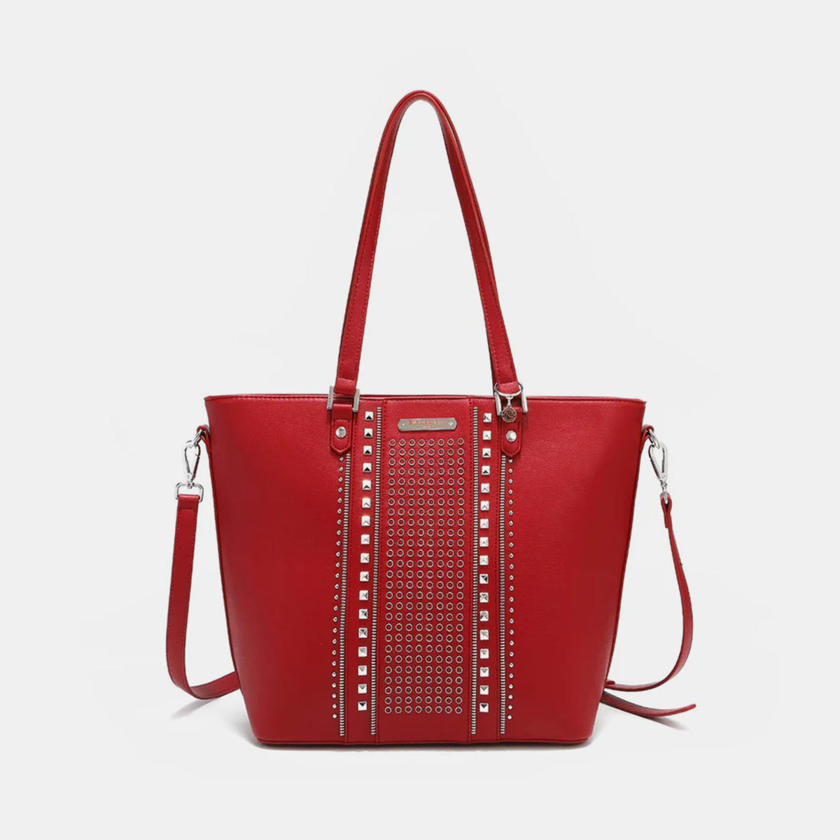 Nicole Lee USA Studded Decor Tote Bag - Stylish and Edgy Accessory!