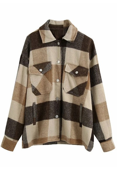 Plaid flannel jacket