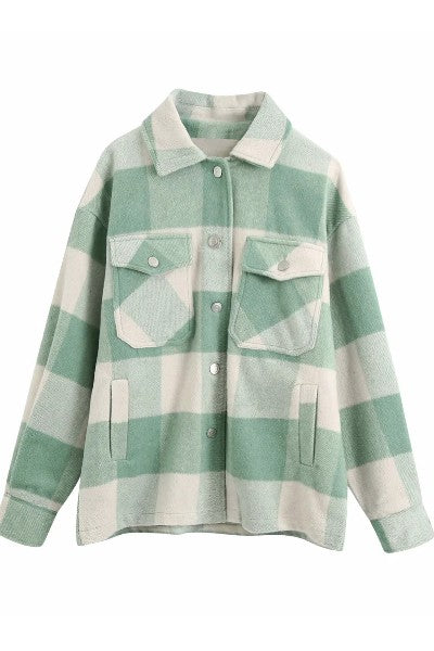 Plaid flannel jacket