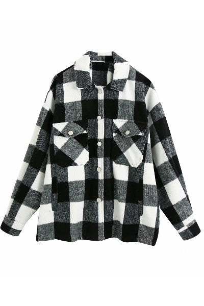 Plaid flannel jacket