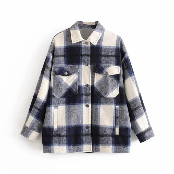Plaid flannel jacket