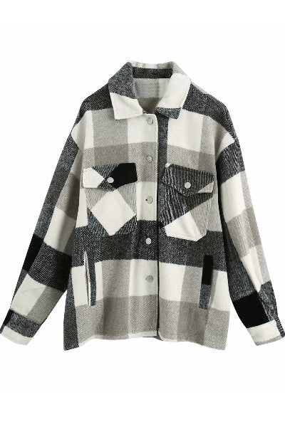 Plaid flannel jacket