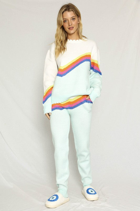 Retro stripe sweater