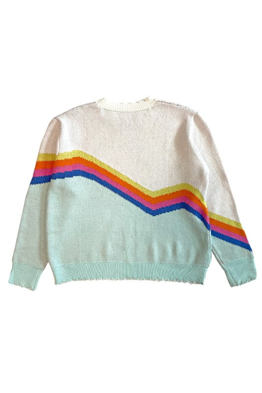 Retro stripe sweater