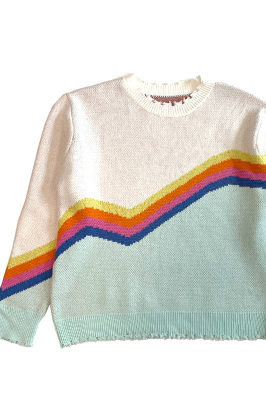 Retro stripe sweater