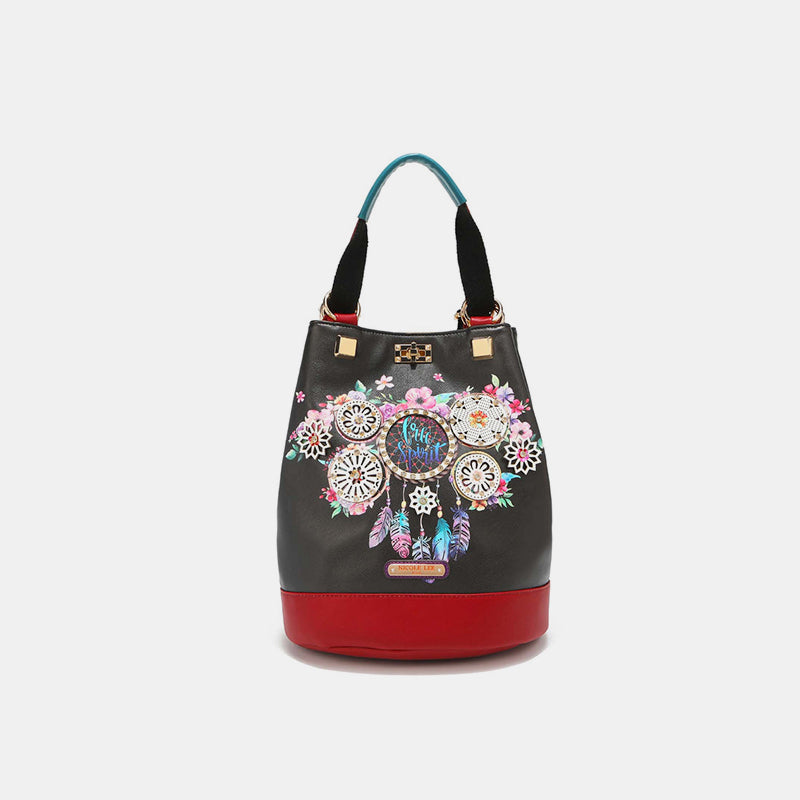 Nicole Lee USA Multifunctional Bucket Bag Backpack - For Your Busy Lifestyle!