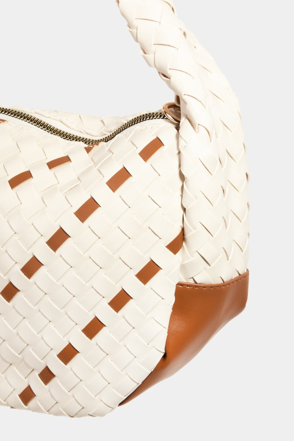 Fame Tassel Detail Weave Semi Circle Bag - Make a statement!