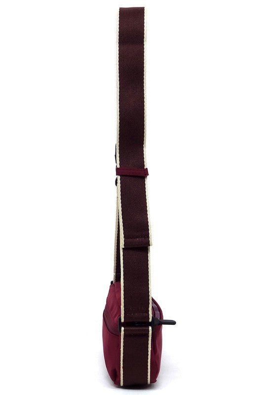 Nylon Crossbody Fanny Pack Bag with Adjustable Strap and Zip Closure