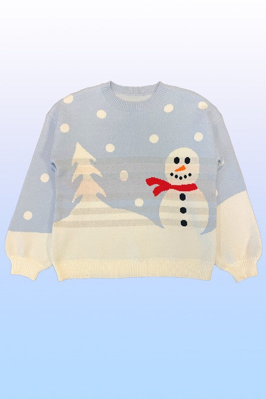 Snow day knit sweater