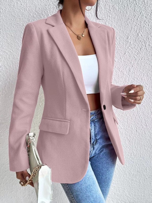 Lightweight Everyday Blazer Jacket with Flattering Fit for Versatile Style and Comfort in Multiple Sizes