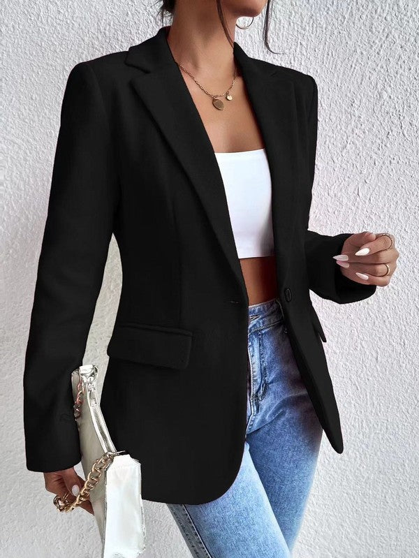 Lightweight Everyday Blazer Jacket with Flattering Fit for Versatile Style and Comfort in Multiple Sizes