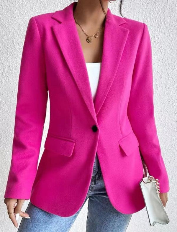 Lightweight Everyday Blazer Jacket with Flattering Fit for Versatile Style and Comfort in Multiple Sizes