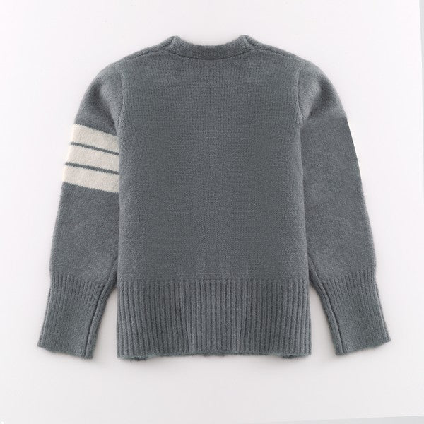 Knit button front cardigan