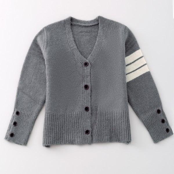 Knit button front cardigan