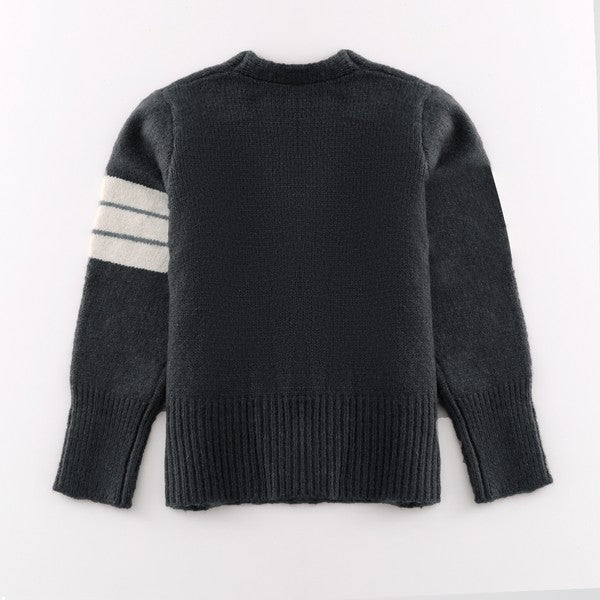 Knit button front cardigan