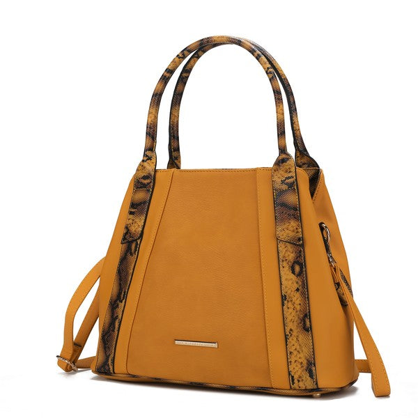 MKF Kenna Snake embossed Tote Bag by Mia K