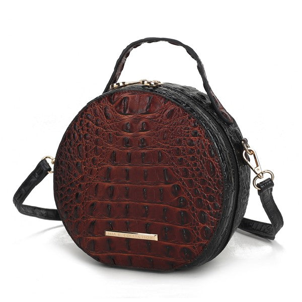 MKF Ynnari Croc-Embossed Crossbody Bag by Mia K.