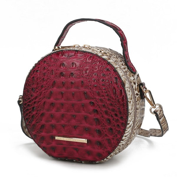 MKF Ynnari Croc-Embossed Crossbody Bag by Mia K.