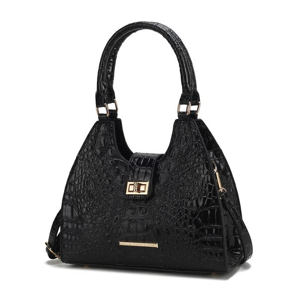 MKF Ava Faux Crocodile-Embossed Tote Bag by Mia K