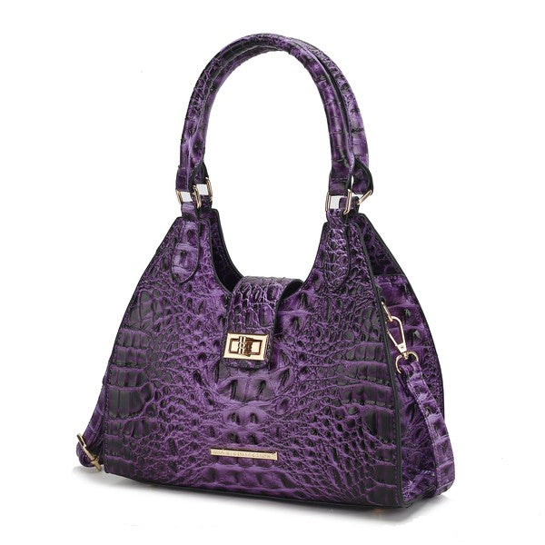 MKF Ava Faux Crocodile-Embossed Tote Bag by Mia K