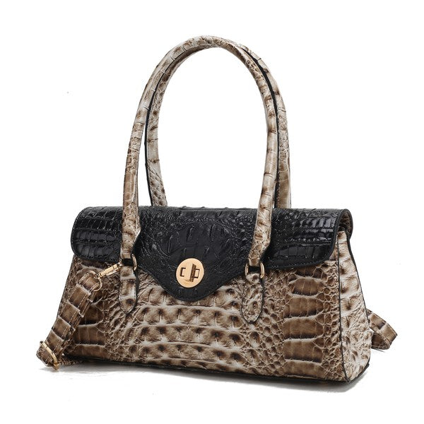 MKF Liviana Croc-Embossed Shoulder Bag by Mia K