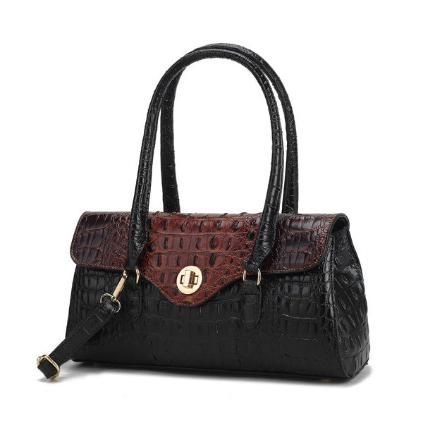 MKF Liviana Croc-Embossed Shoulder Bag by Mia K