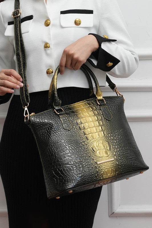 MKF Liora Croc-Embossed Tote Bag by Mia K