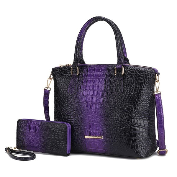 MKF Liora Croc-Embossed Tote Bag by Mia K