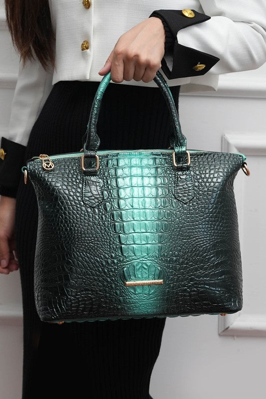 MKF Liora Croc-Embossed Tote Bag by Mia K