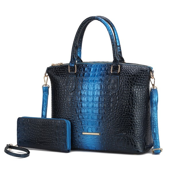 MKF Liora Croc-Embossed Tote Bag by Mia K