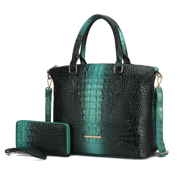 MKF Liora Croc-Embossed Tote Bag by Mia K