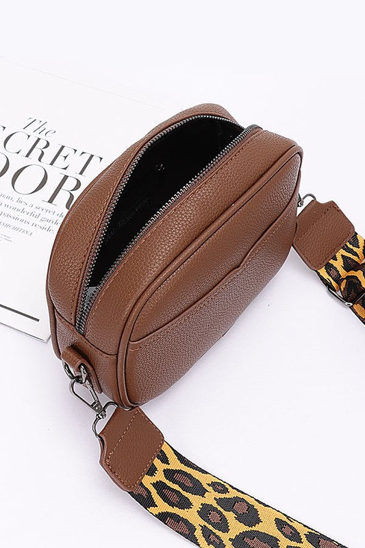 Guitar Strap Iconic Faux Leather Sling Bag