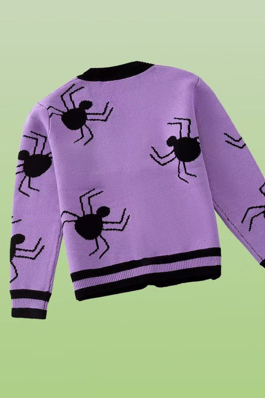Spider knit cardigan