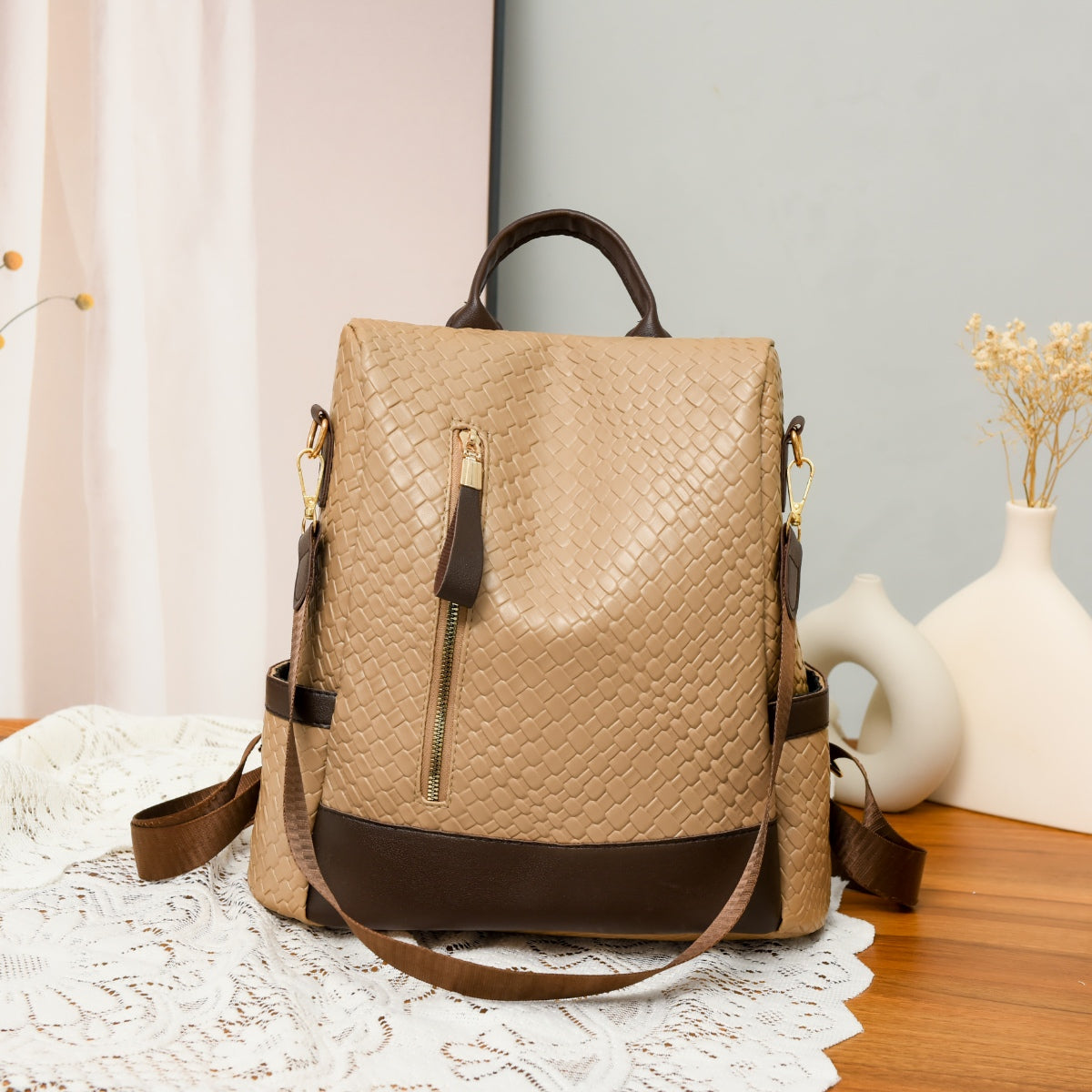 Vegan Leather Backpack Bag - Everyday Companion!