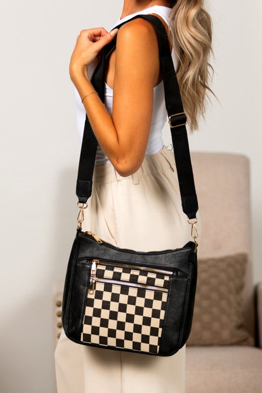 Ashley Mixed Media Crossbody