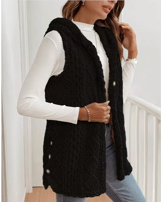 Hooded Fleece Vest