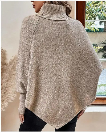Batwing Turtleneck Sweater