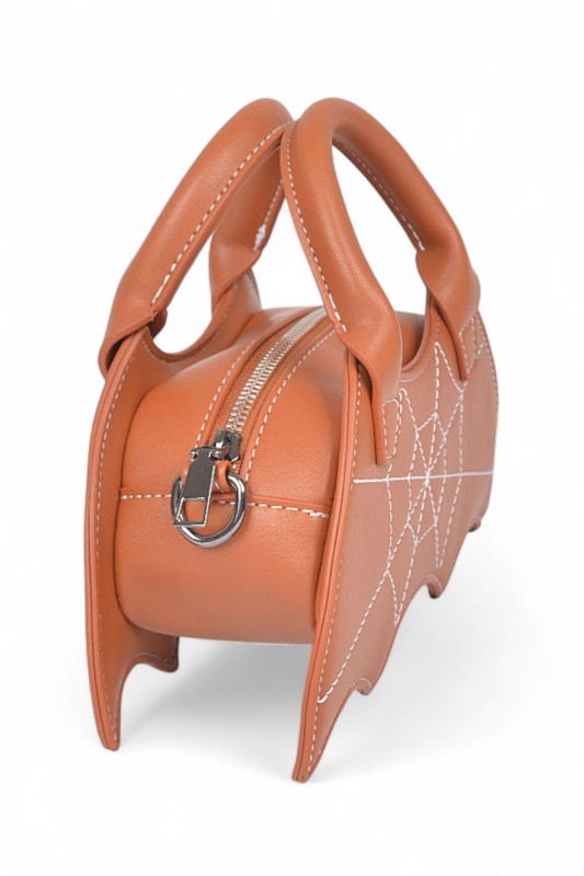 Halloween Spiderweb Stitching Bat Swing Bag