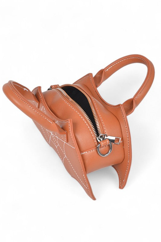 Halloween Spiderweb Stitching Bat Swing Bag