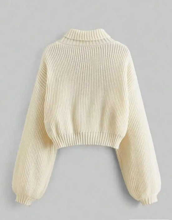 Embroidered Bee Knit Sweater