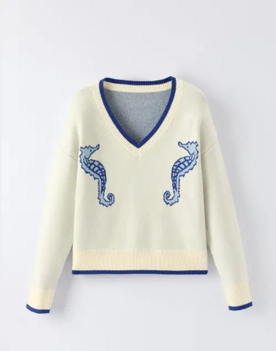 Seahorse Knit Sweater