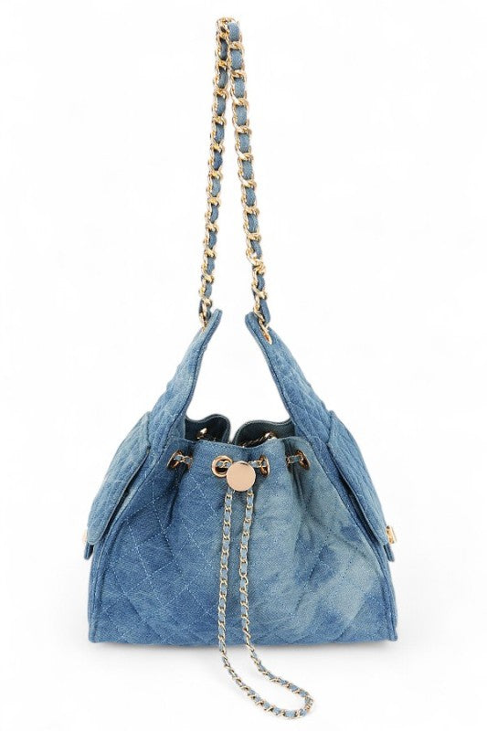 Quilted Denim Fashion Shoulder Bag